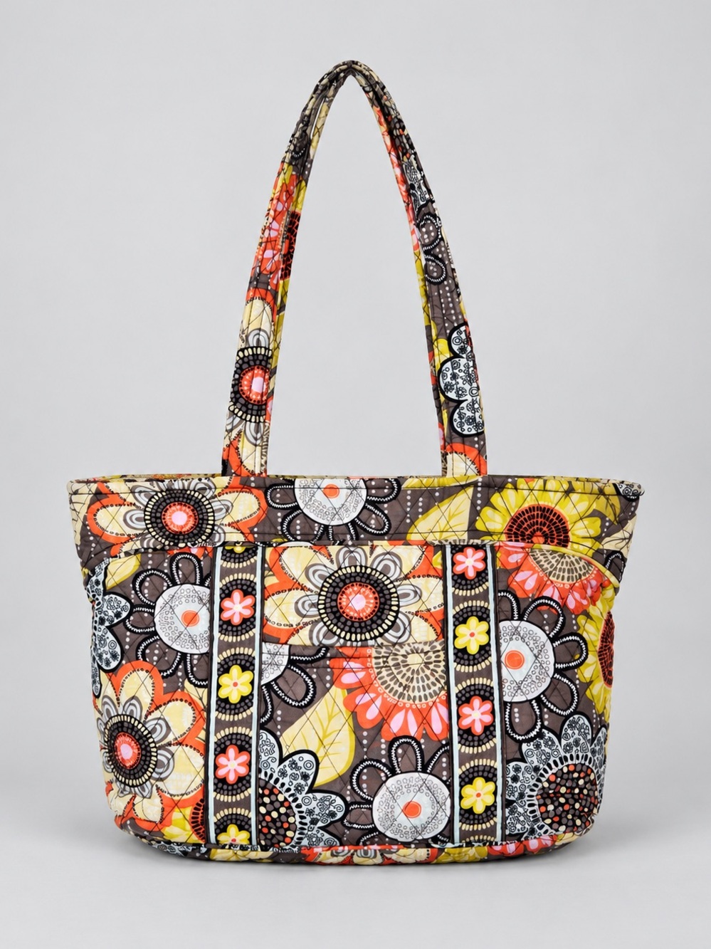 Vera Bradley Flower Shower Shoulder Bag Tote Purse Quilted Retired Bohemian